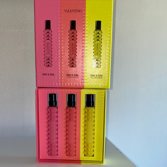 Valentino Born in Roma Fragrance Trio - Pink, Orange, Yellow - Picture 2 of 5